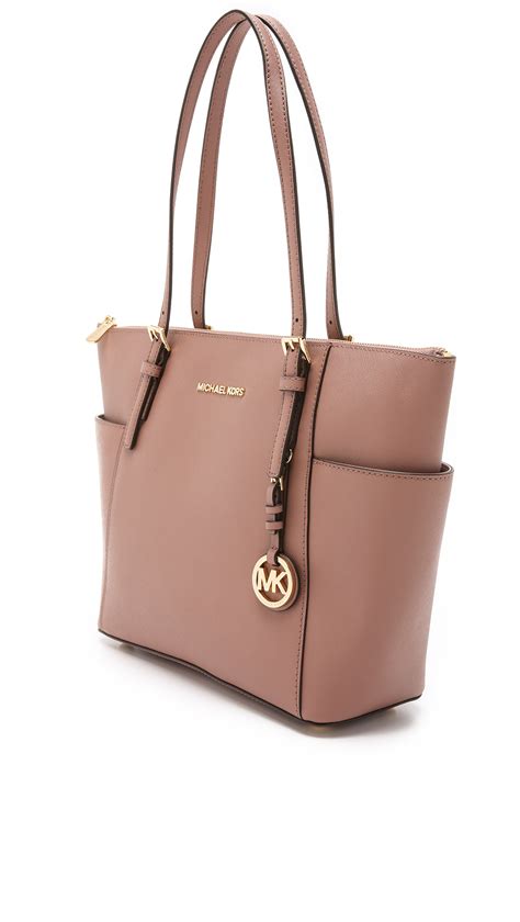 dusty rose michael kors tote|michael michael kors jet set travel top zip tote dusty rose.